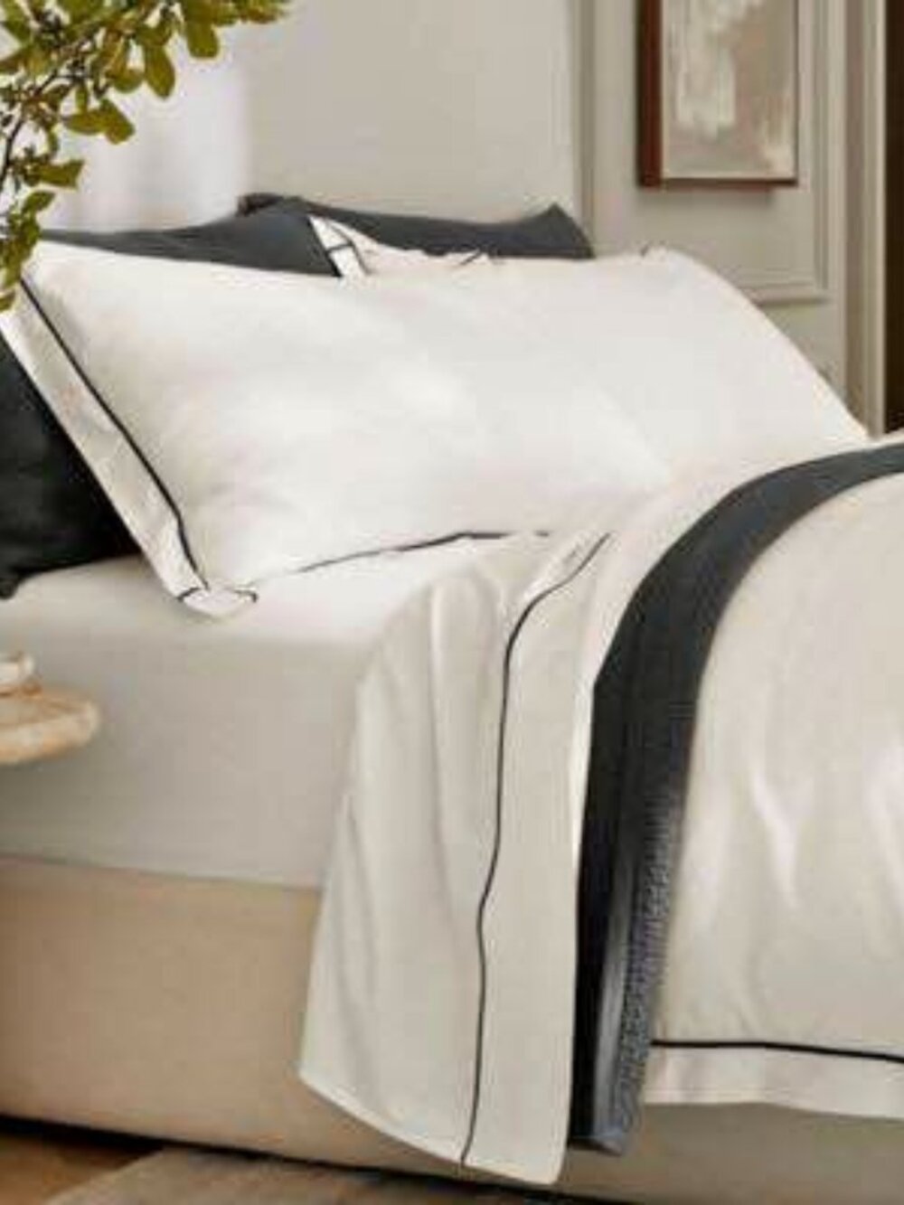 Boll & Branch White F/Q Bedding Set Bundle